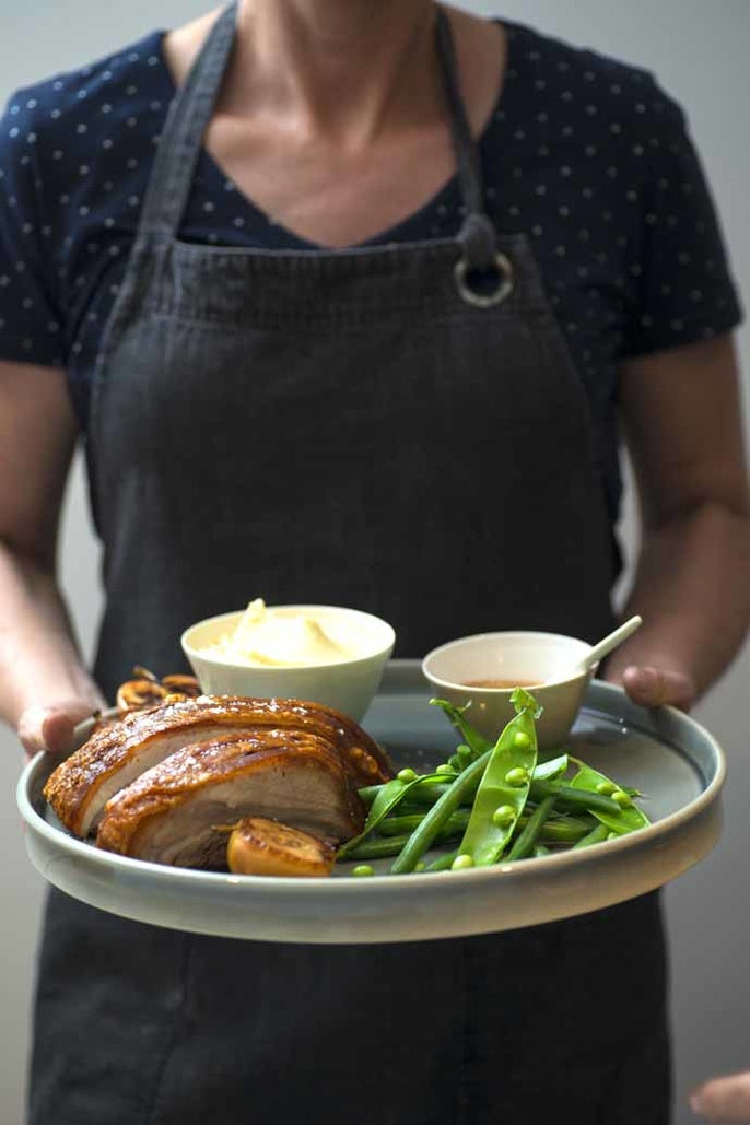 Crispy Skin Pork Belly with Creamy Apple Mash Recipe | Beerenberg - Beerenberg Farm