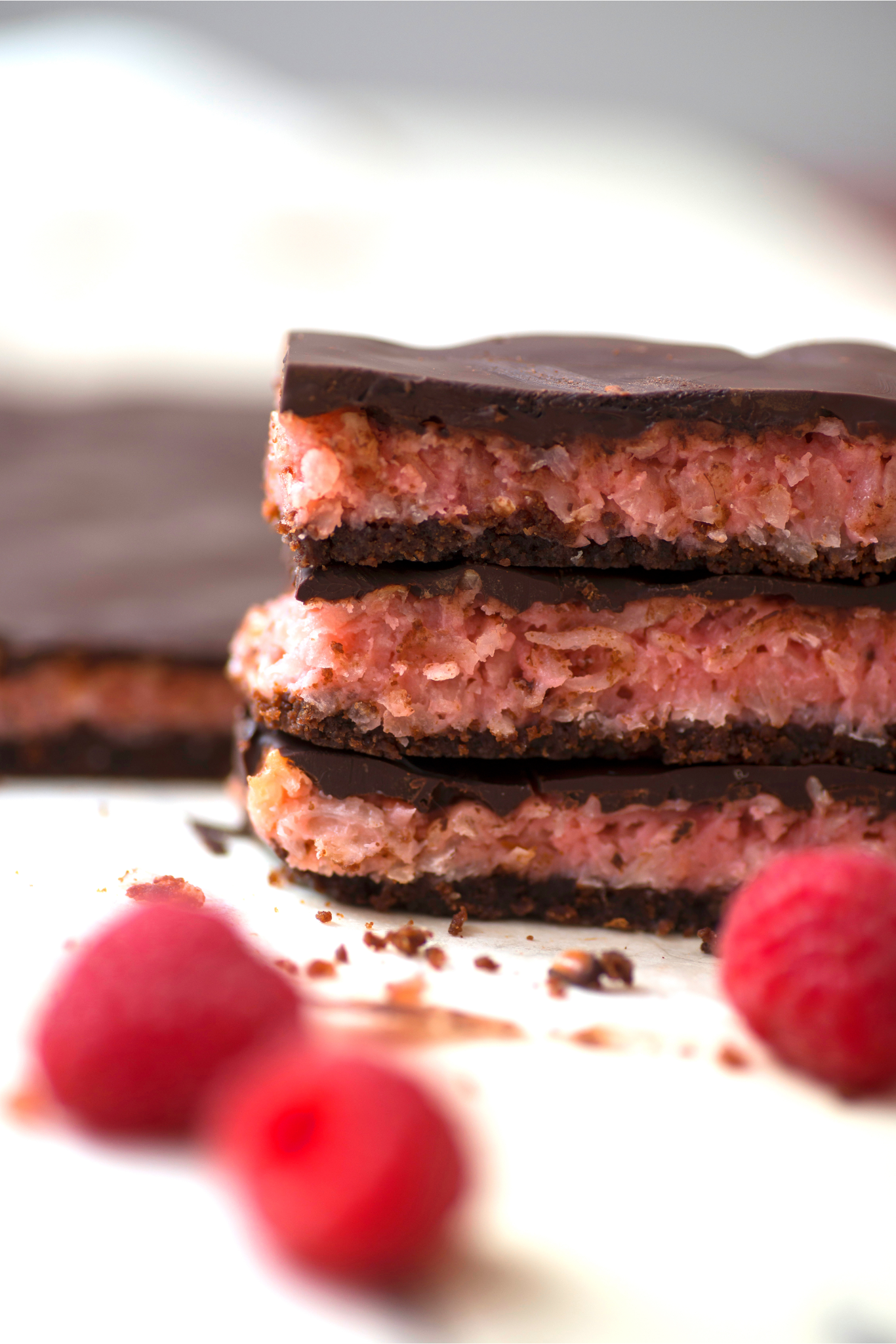 Beerenberg Raspberry and Chocolate Coconut Slice - Beerenberg Farm