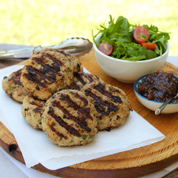 Chargrilled Pork and Caramelised Onion Rissoles