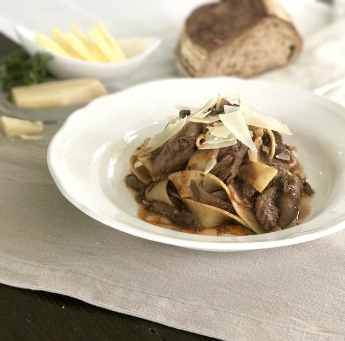 Pappardelle with Duck and Thyme Ragu