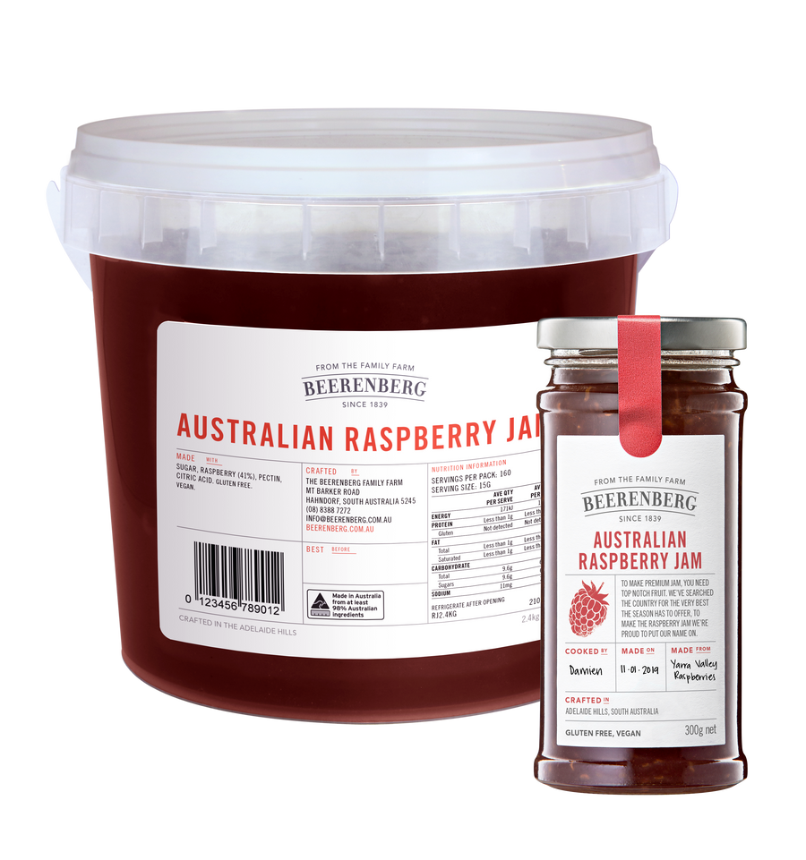 Australian Raspberry Jam (2.4KG)