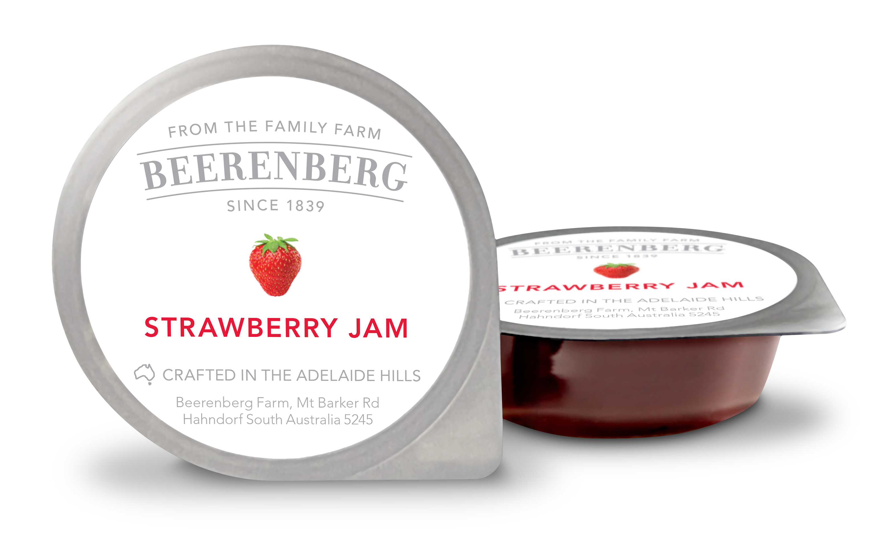 Strawberry Jam 14g Portion Control Cups Beerenberg