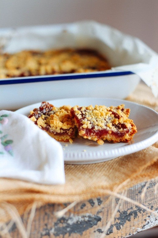 Linzer Slice with Raspberry Jam