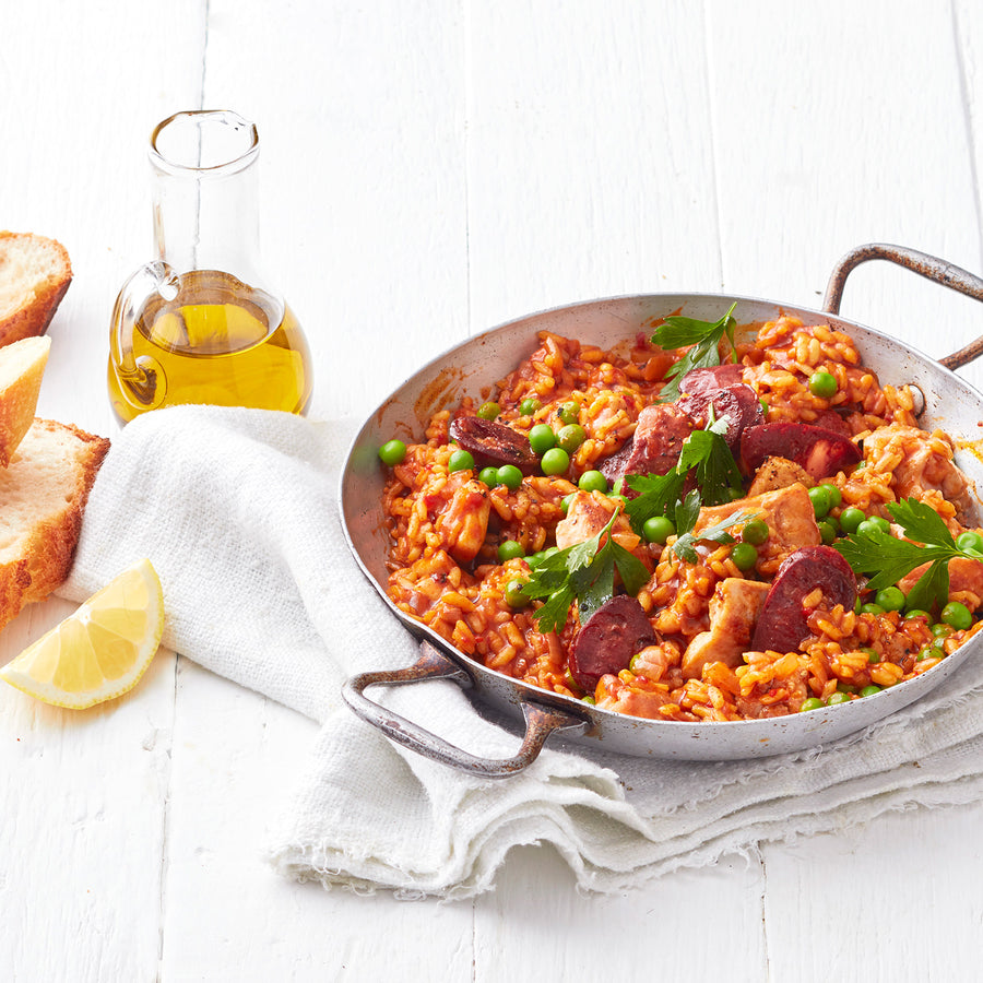 Chicken Chorizo Paella 30min Meal Base