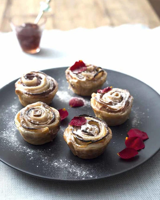 Peach Rose Petal Tarts