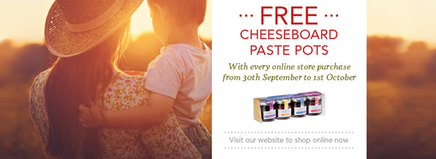 Free cheese board paste pots with every Beerenberg online store purchase