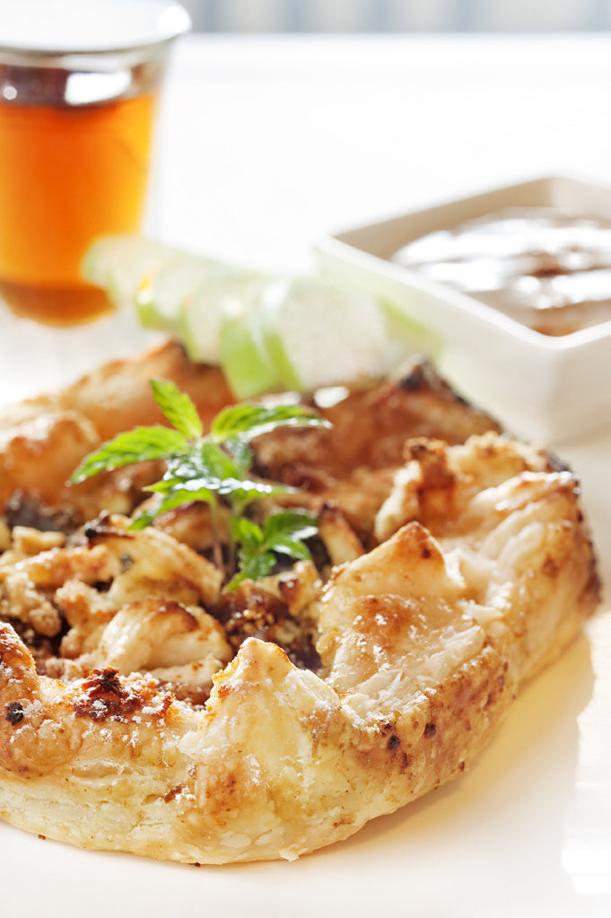 Caramelised Fig, Apple and Cinnamon Pastries with Spiced Yoghurt