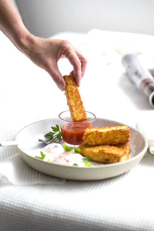 Parmesan Soldiers with Taka Tala Sauce