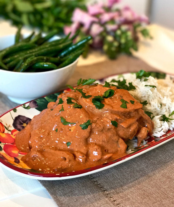 Traditional Hungarian Chicken Paprikash