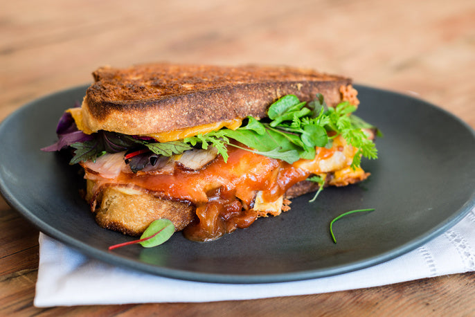 Chutney Cheese Toasties with Triple Smoked Ham