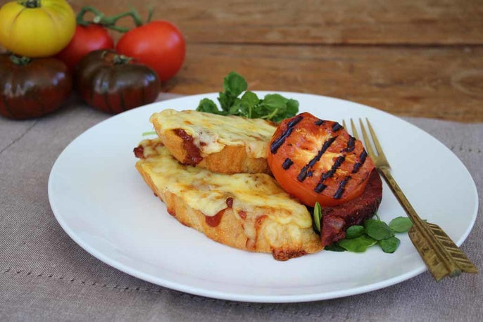 Taka Tala Grilled Cheese with Chorizo and Tomato