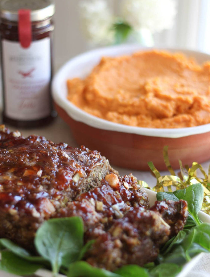 Meatloaf with Cranberry glaze