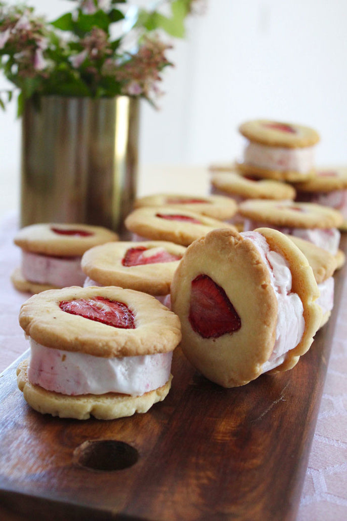 Strawberry Shortcake Ice-cream Sandwich