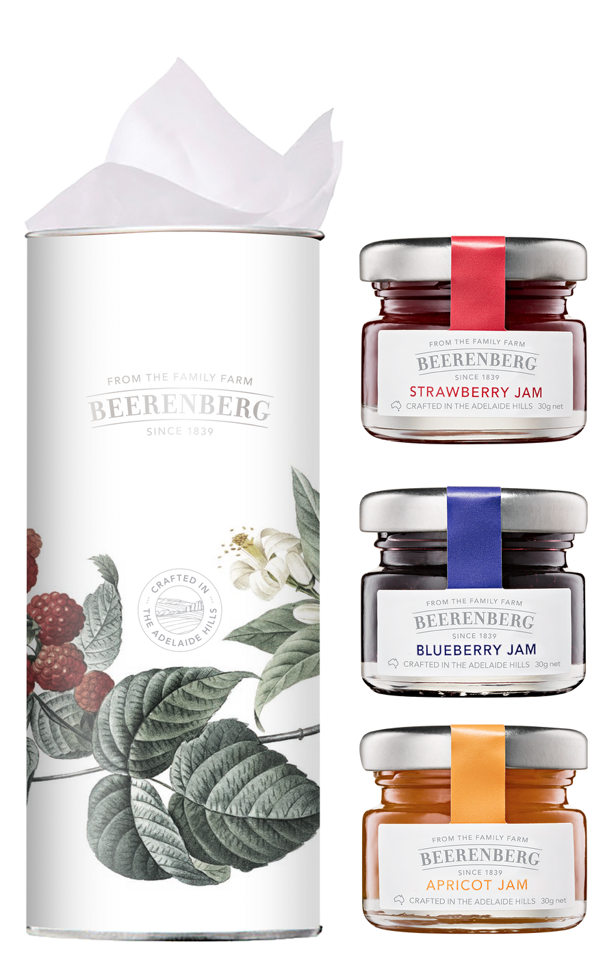 Sweet Selection - 3 Mini Jams in Strawberry Canister