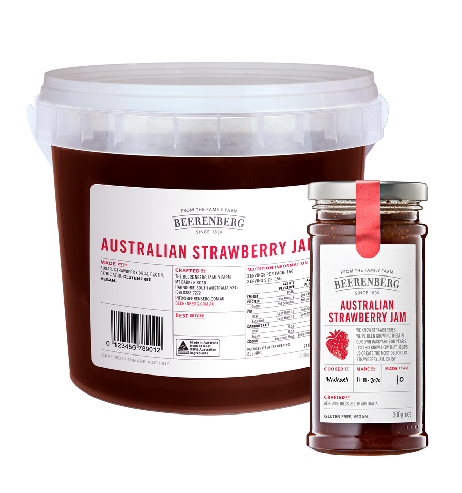 Australian Strawberry Jam (2.4KG)